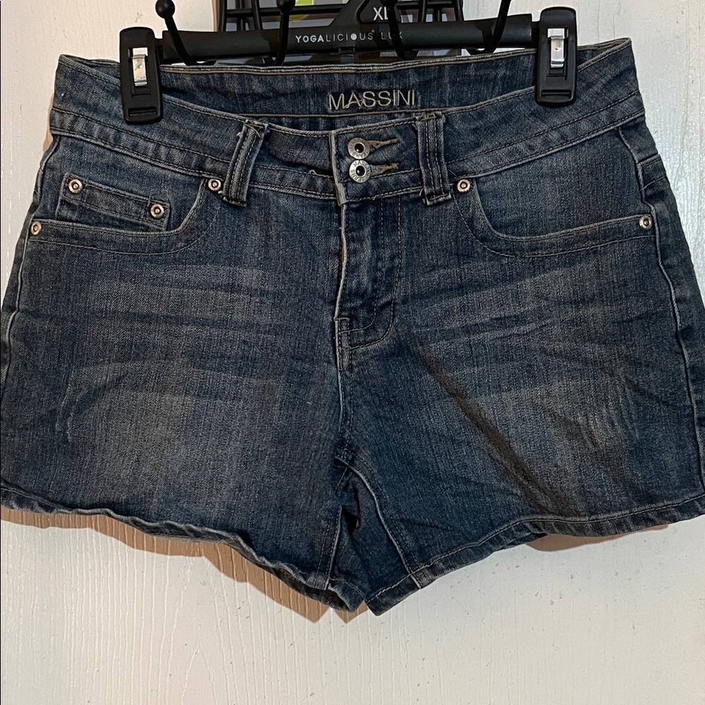 Massini Women's Dark Blue Jean Shorts